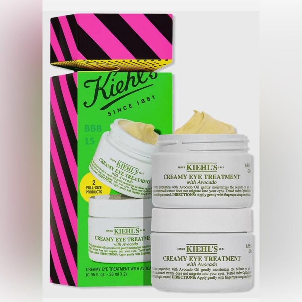 Kiehl's Creamy Eye Treatment with Avocado - White and Green 2 of 28 ml each